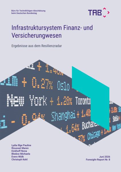 Foresight-Report Nr. 8: Infrastruktursystem Finanz- und Versicherungswesen